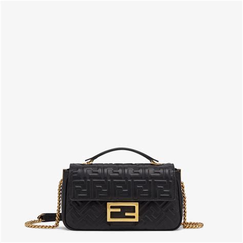 fendi chain bag leather|fendi baguette chain midi.